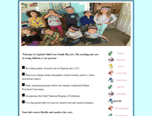 Tablet Screenshot of capitolachildcare.com